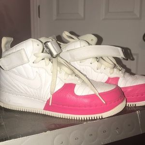Girls AJF12 size 6 white/pink